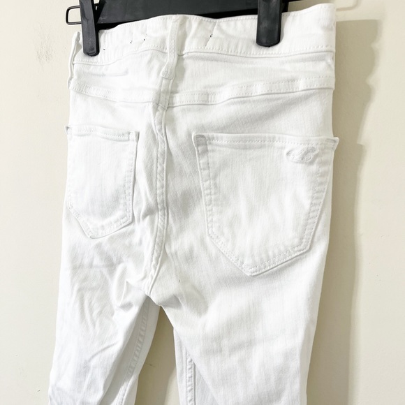 Hollister High Rise White Denim Jean Jegging Size 00 (23) - Picture 8 of 10
